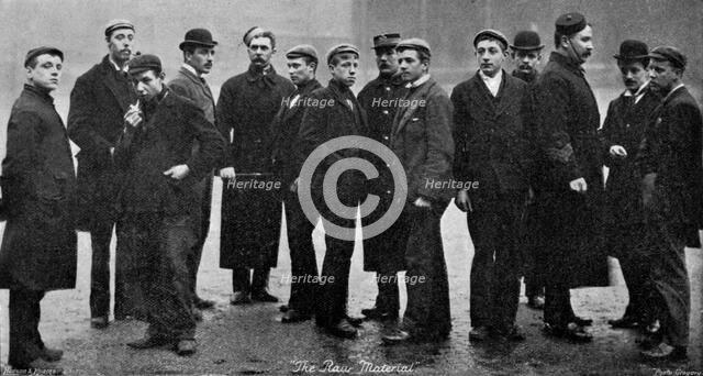 Army raw recruits, 1895. Artist: Gregory & Co