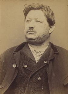 Arnaud. Eugène. 47 ans, né à Villeveyrac (Hérault). Ferblantier. Anarchiste. 20/3/94., 1894. Creator: Alphonse Bertillon