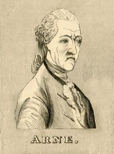 Arne (1710-1778), 1830. Creator: Unknown