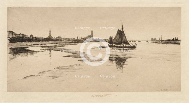 Arnheim on the Rhine, 1888. Creator: Charles Adams Platt (American, 1861-1933).