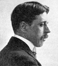 Arnold Bennett The novelist of the Five Towns (1923).Artist: Emil Otto Hoppe
