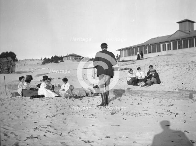 Arnold Genthe photographing George Sterling, Mary Austin, Jack London and Jimmie..., c1896-c1942. Creator: Arnold Genthe.