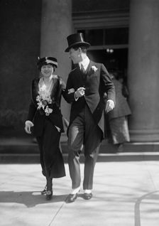 Arnold Robertson, British Diplomat, with Wife, 1917. Creator: Harris & Ewing
