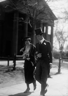 Arnold Robertson, British Diplomat, with Wife, 1917. Creator: Harris & Ewing
