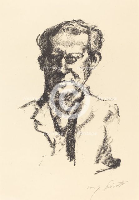 Arno Holz, 1922. Creator: Lovis Corinth.