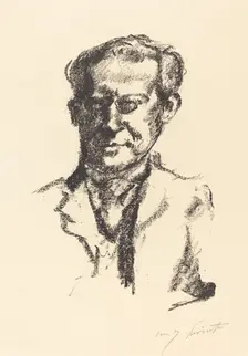 Arno Holz, 1922. Creator: Lovis Corinth