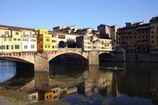 Arno River, Florence, Italy. Creator: Samuel Magal