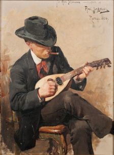 Aron Johansson (1860-1936), architect, watercolourist, member of the Academy of Fine Arts..., 1886. Creator: Axel Jungstedt