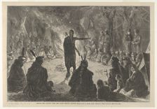 Around the Council Fire, The Young Brave's Speech (Harper's Weekly, May 10, 1873),..., May 10, 1873. Creator: Edwin Austin Abbey