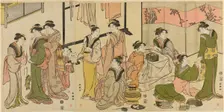 Around the Kotatsu, c. 1789. Creator: Katsukawa Shuncho