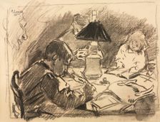 Around the Lamp, 1888. Creator: Auguste Louis Lepère (French, 1849-1918)