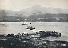 Arran - Brodick Pier and Goatfell 1895