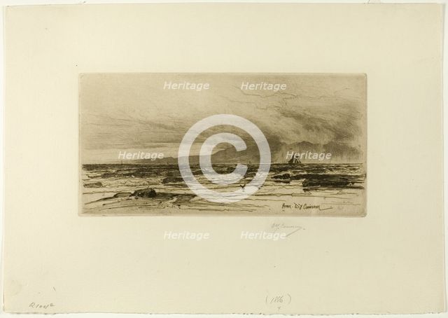 Arran, plate fourteen from the Clyde Set, 1889. Creator: David Young Cameron.