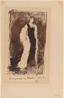 Arrangement in Black - No.3, 1881. Creator: James Abbott McNeill Whistler