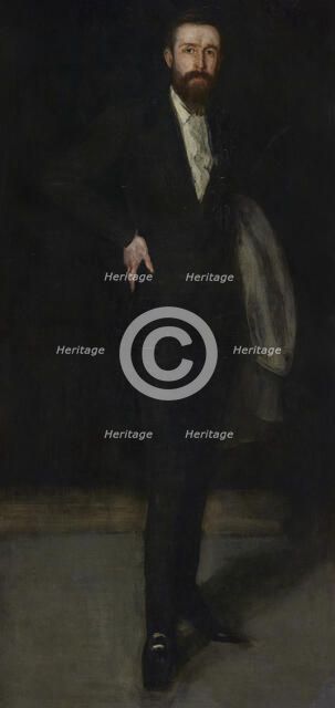 Arrangement in Black: Portrait of F. R. Leyland, 1870-1873. Creator: James Abbott McNeill Whistler.