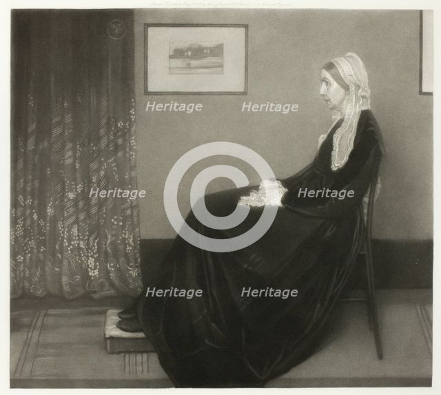 Arrangement in Grey and Black No. 1: Portrait of the Artist's Mother, 1879. Creator: Richard Josey.