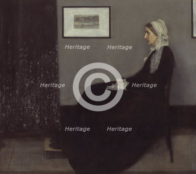 Arrangement in Grey and Black No. 1 (Portrait of the Artist's Mother), 1871. Artist: Whistler, James Abbott McNeill (1834-1903)