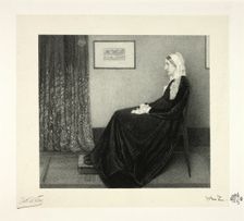 Arrangement in Grey and Black: Portrait of the Artist's Mother, after Whistler, 1892. Creator: Thomas Robert Way
