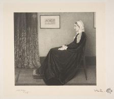 Arrangement in Grey and Black: Portrait of the Artist's Mother, 1892. Creator: Thomas Robert Way