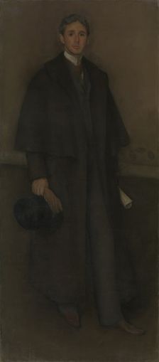 Arrangement in Flesh Color and Brown: Portrait of Arthur Jerome Eddy, 1894. Creator: James Abbott McNeill Whistler