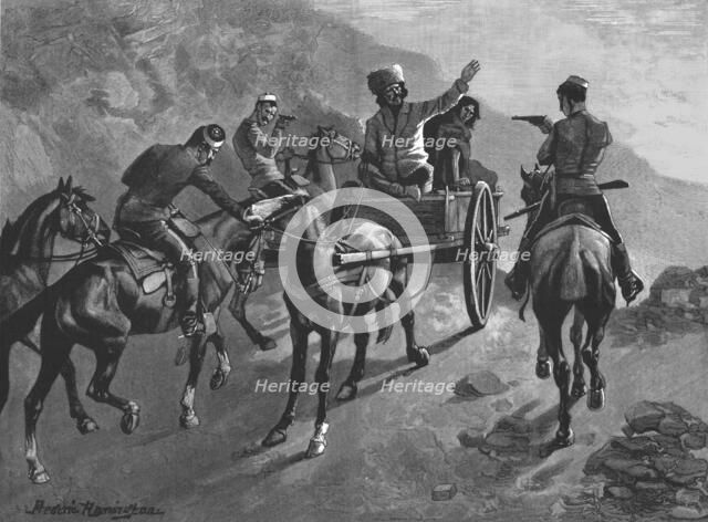 ''Arrest of a Half Breed Whisky Smuggler by Canadian Mounted Police', 1890. Creator: Unknown.