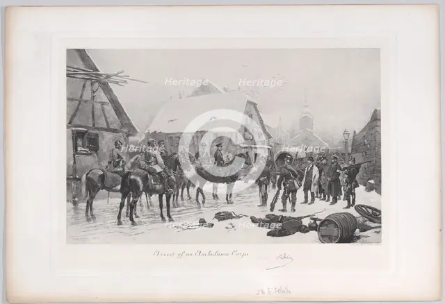 Arrest of an Ambulance Corps, 1881. Creator: George Barrie.