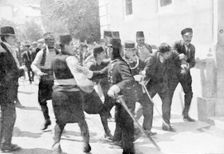 Arrest of Gavrilo Princip, assassin of Archduke Franz Ferdinand, 1914
