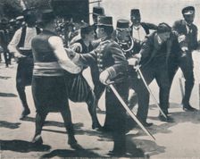 Arrest of Gavrilo Princip, assassin of Archduke Franz Ferdinand, 1914