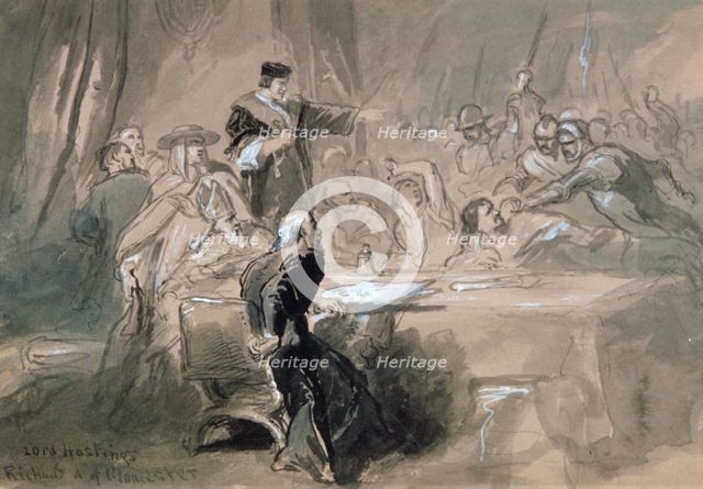 'Arrest of Lord Hastings', c1856-1859. Artist: Sir John Gilbert