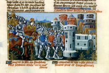 Arrest of Louis IX. From "Grandes Chroniques de France", Second Half of the 15th cen. Creator: Anon