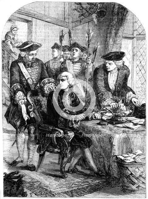 Arrest of Sir William Wyndham, c1715, (19th century). Artist: Unknown