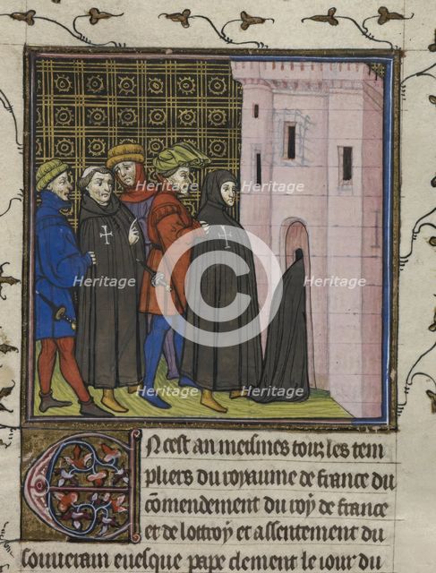 Arrest of the Templars, end of 14th century. Creator: Unknown.
