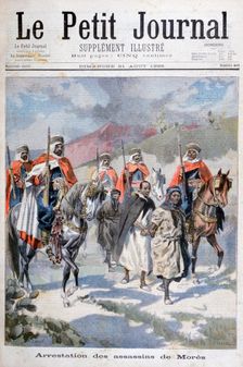 Arrest of the assassins of Mores, Algeria, 1898. Creators: F Meaulle, Oswaldo Tofani