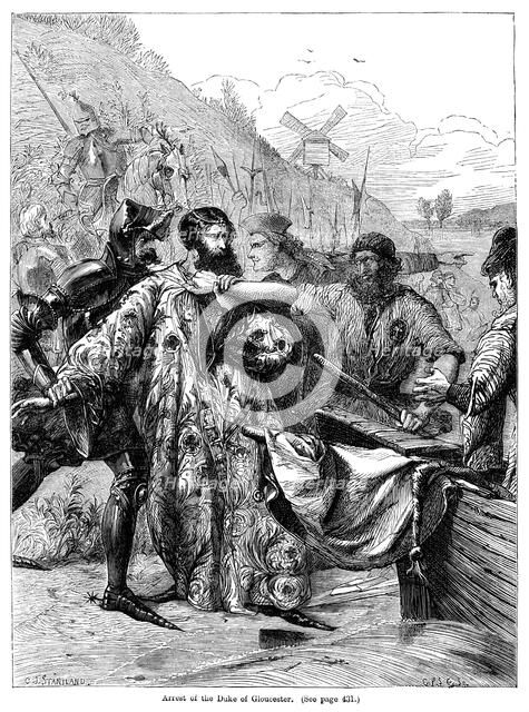 Arrest of the Duke of Gloucester. Artist: Charles Joseph Staniland