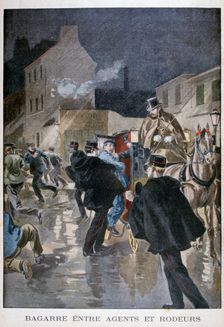 Arrested by the police, Paris, 1900