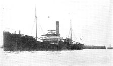 Arrested in the Downs: the Belgian steamer "Prince Charles de Belgique", 1909. Creator: Barratt