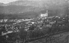 Arret et recul Autrichiens; Arsiero, d'ou l'ennemi a ete chasse par la contre-offensive du..., 1916 Creator: Unknown
