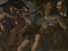 Arrigo Peloso, Pietro Matto and Amon Nano, c. 1598. Creator: Carracci, Agostino (1557-1602)