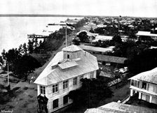 Arrival, and Subsequent Death, of Lady Carter at Lagos: general view of Lagos...the marina, 1895. Creator: George Meisenbach