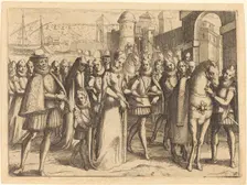 Arrival at Valencia, 1612. Creator: Jacques Callot