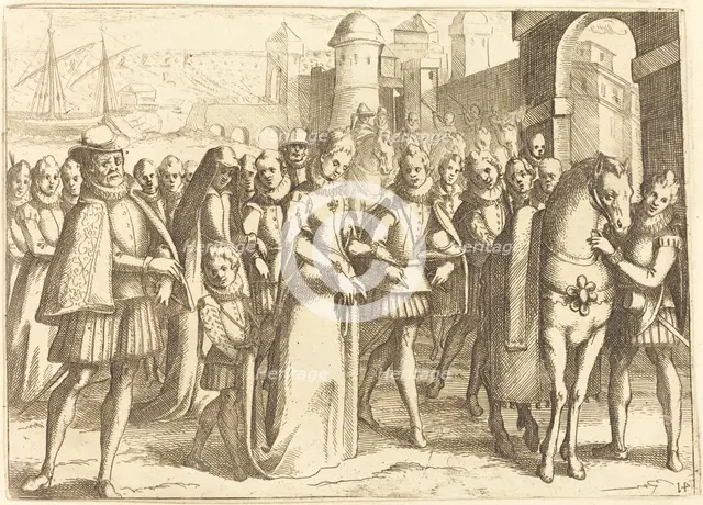 Arrival at Valencia, 1612. Creator: Jacques Callot.