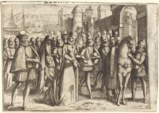 Arrival at Valencia [recto], 1612. Creator: Jacques Callot