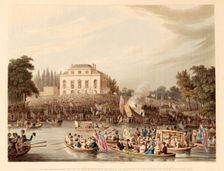 Arrival at Brandenburg House of the Watermen, etc with an Address to the Queen on the 3rd October 18 Creator: English School (19th Century)