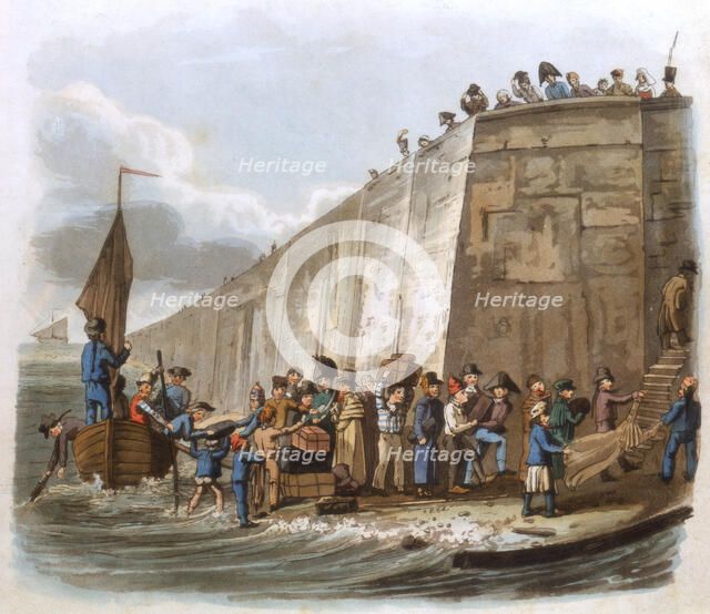 'Arrival at Calais', 1816. Artist: Unknown