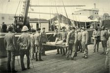 Arrival at Cape Town of Wounded from Natal 1900. Creator: Hosking