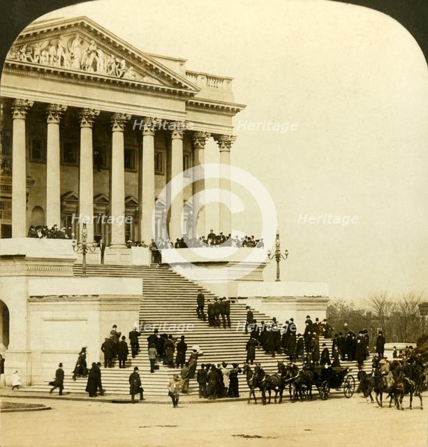 'Arrival at Capitol...Inauguaration of Roosevelt, Washington', 1905.  Creator: HC White.