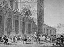 Arrival at Notre Dame, 2nd December, 1804 19th century