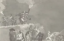 Arrival in Brindisi after crossing of the Adriatic Sea, 1778. Creator: Louis Ducros