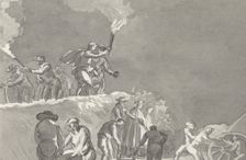 Arrival in Brindisi after crossing of the Adriatic Sea, 1778. Creator: Louis Ducros