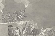 Arrival in Brindisi after crossing of the Adriatic Sea, 1778. Creator: Louis Ducros